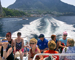 In barca a Capri