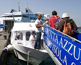 Transport to the Blue Grotto
